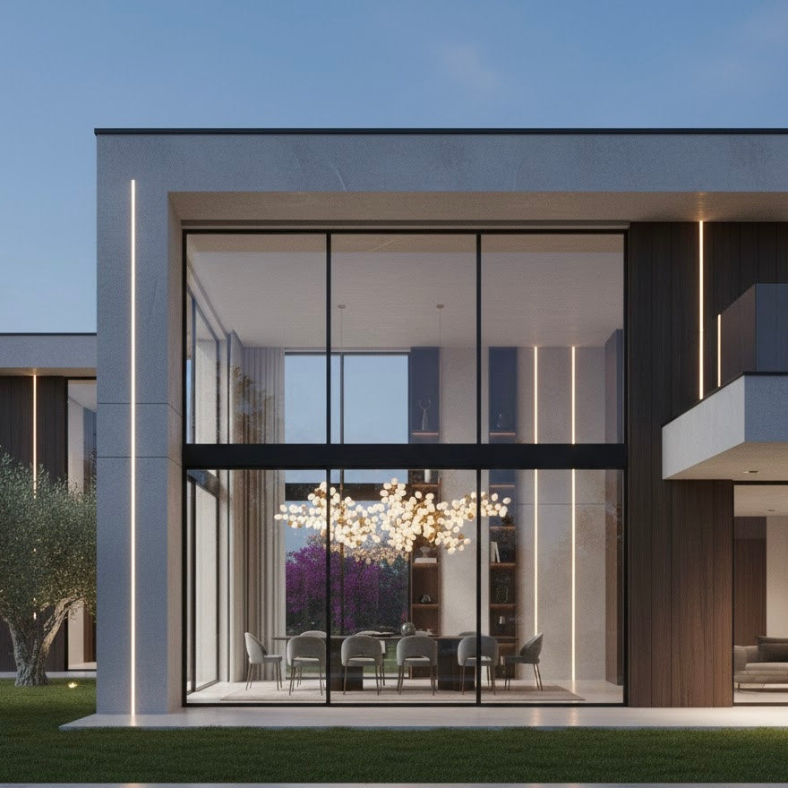 Ethereal Branch modern sculptural LED branch chandelier for contemporary interiors