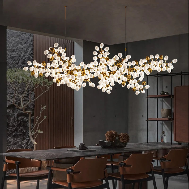 Ethereal Branch modern sculptural LED branch chandelier for contemporary interiors