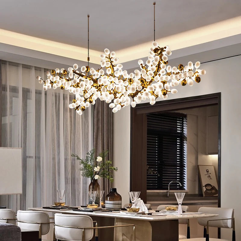 Ethereal Branch modern sculptural LED branch chandelier for contemporary interiors