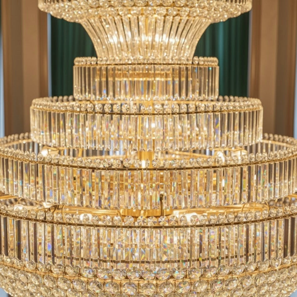 Royal Sovereign luxury tiered crystal palace chandelier