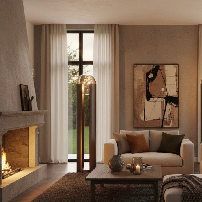 Luminous Totem tall sculptural LED floor lamp