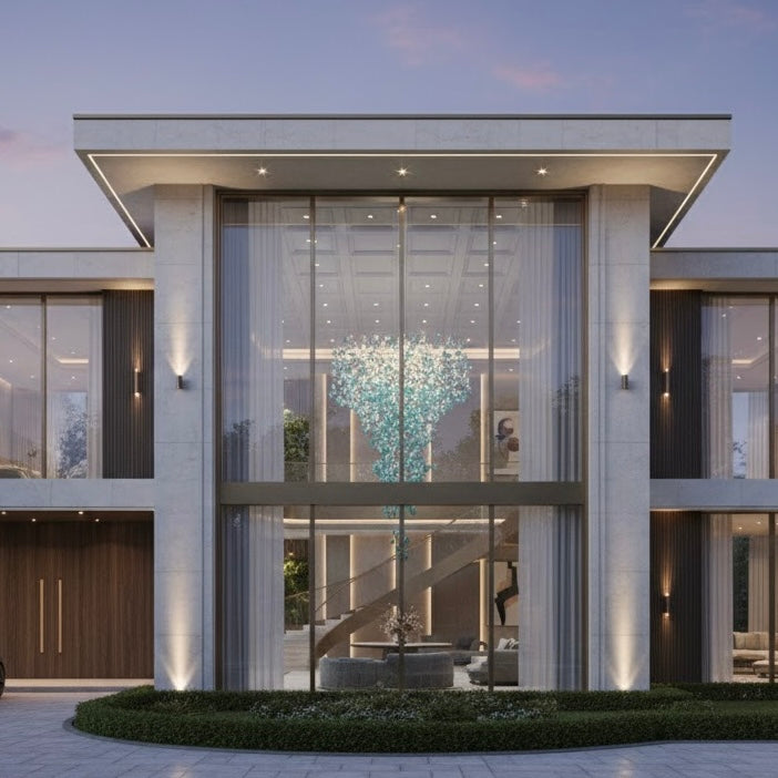 Emerald Cascade luxury vertical LED cascading chandelie