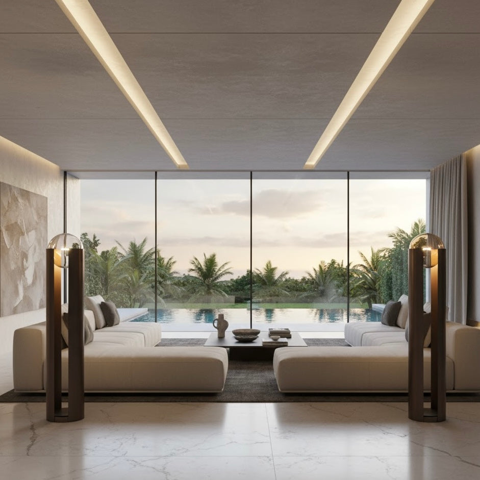 Luminous Totem tall sculptural LED floor lamp