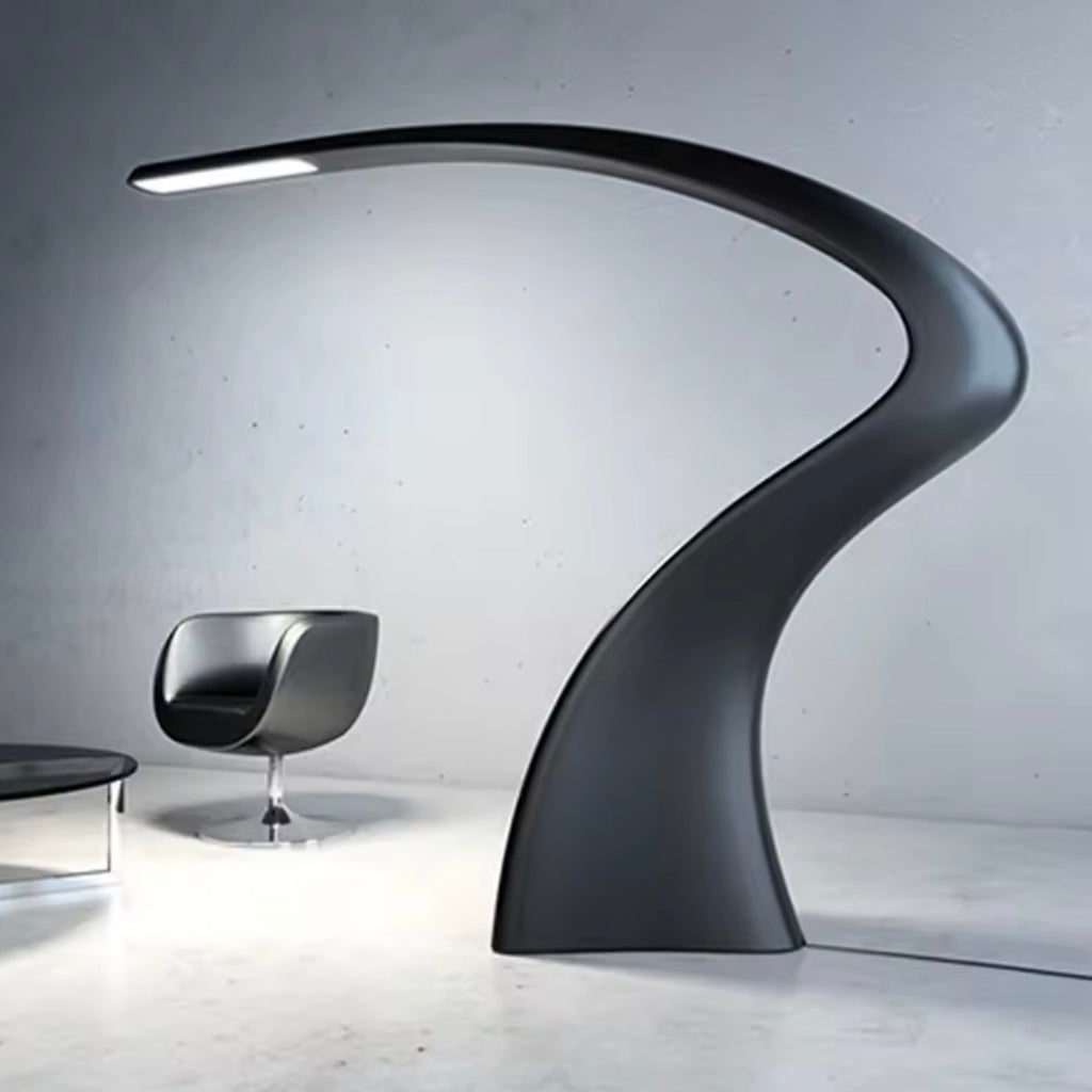 Avant-Garde Arc modern sculptural LED floor lamp