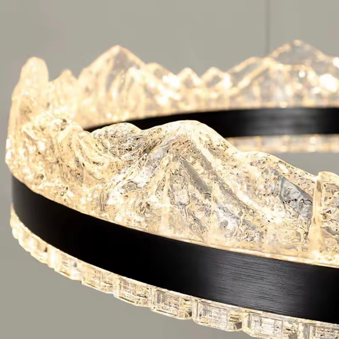 Alpine Horizon modern linear Scandinavian LED chandelier