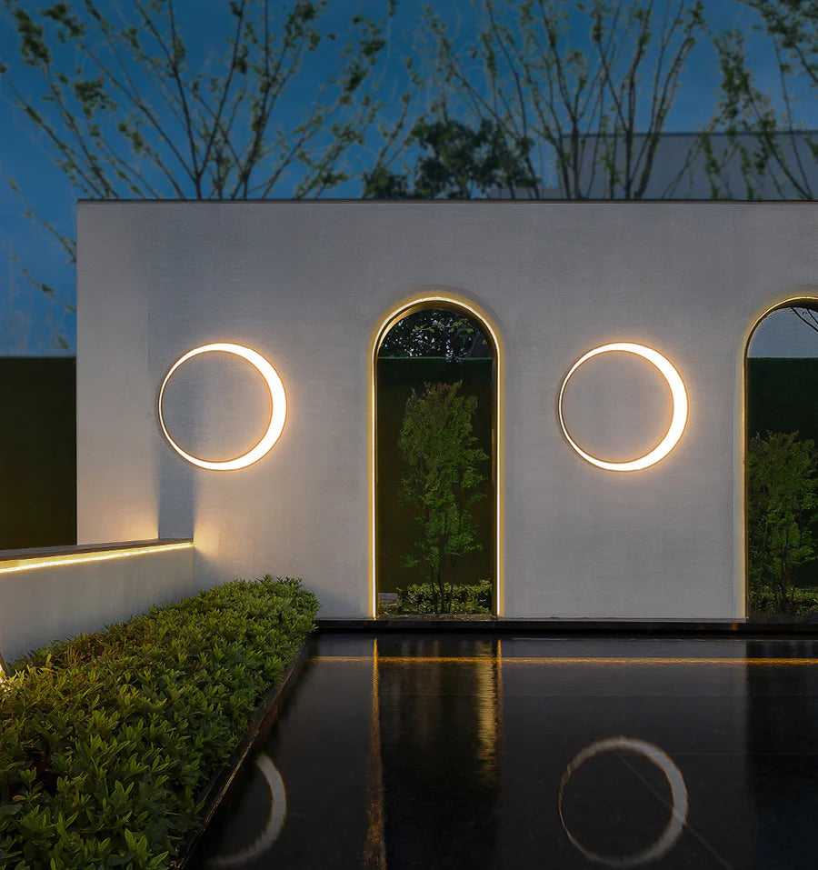 Lunar Eclipse modern LED moon wall light for contemporary interiors
