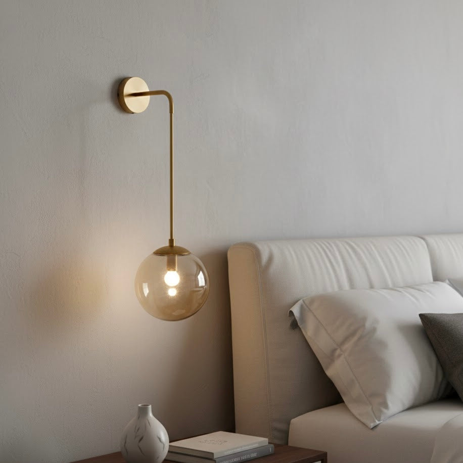 Reverse Sceptre modern LED bedside wall lamp for bedroom lighting