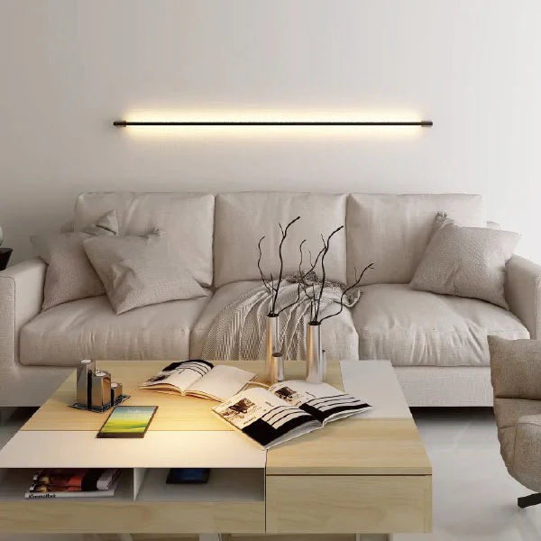 Interior Blade modern linear LED wall light for contemporary interiors