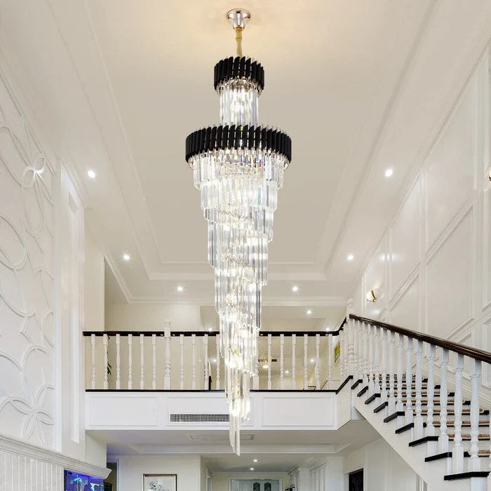 Regency Tier luxury layered crystal chandelier