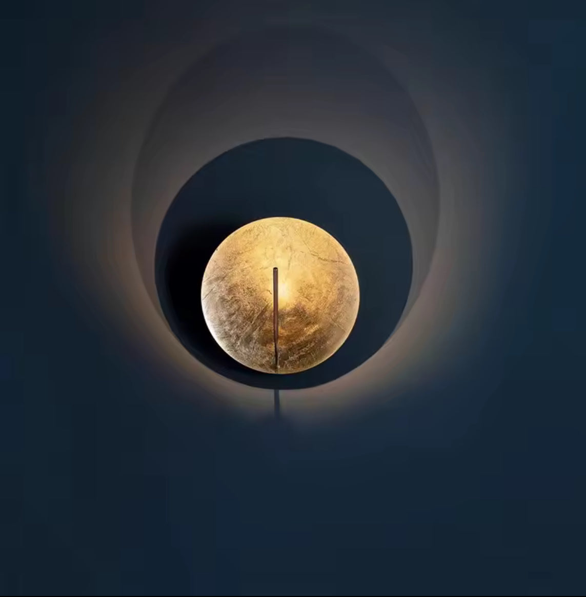 Helios Disc modern outdoor circular LED wall light for exterior spaces