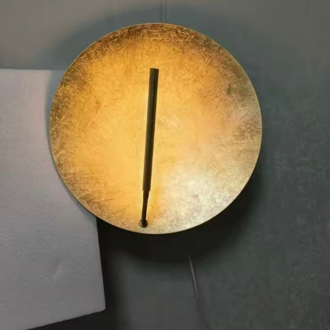 Helios Disc modern outdoor circular LED wall light for exterior spaces