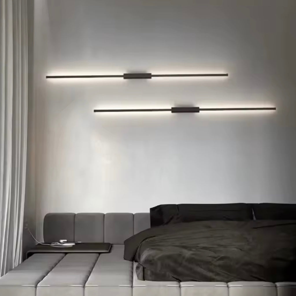Monolith modern vertical LED wall light with architectural design