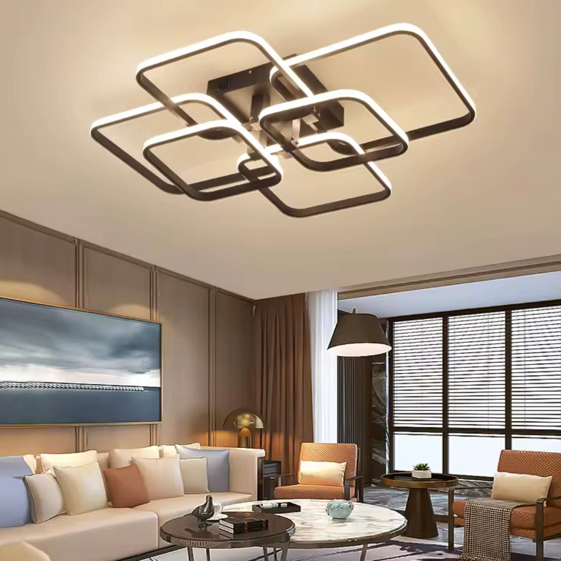 Geometric Matrix modern LED geometric chandelier