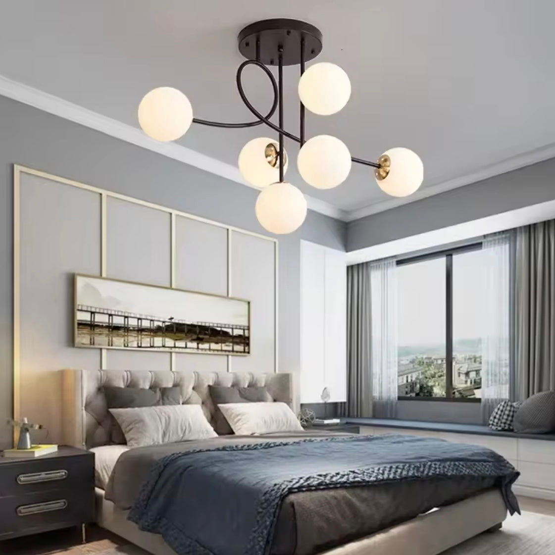 Molecular Constellation modern LED artistic chandelier