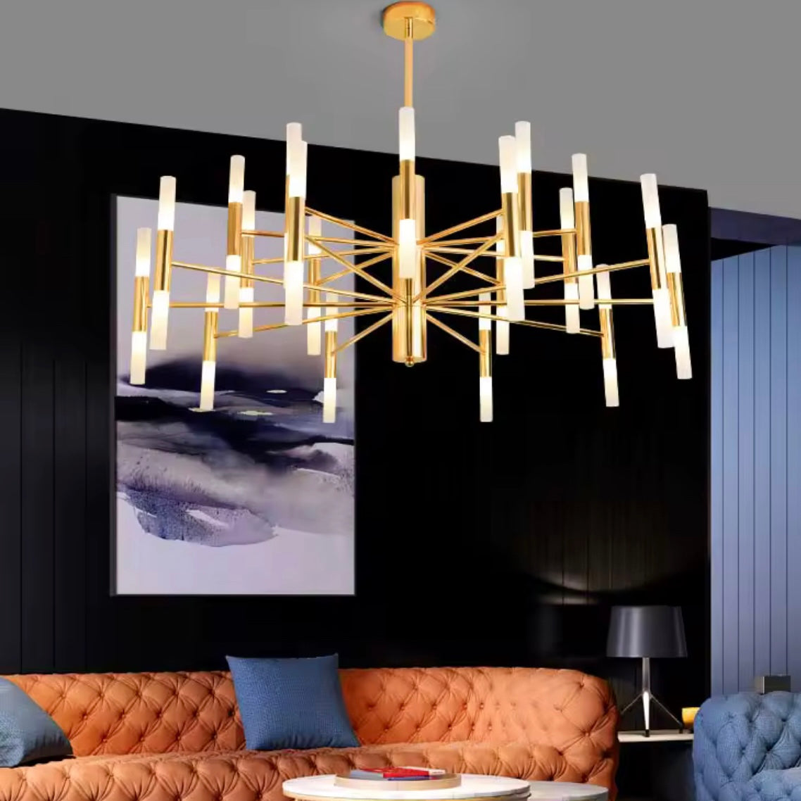 Nordic Crown modern Scandinavian LED chandelier