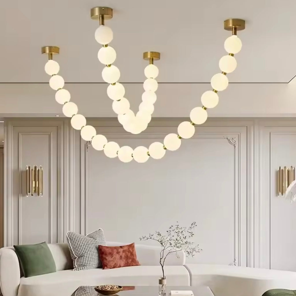 luminous strand chandelier modern LED ceiling light